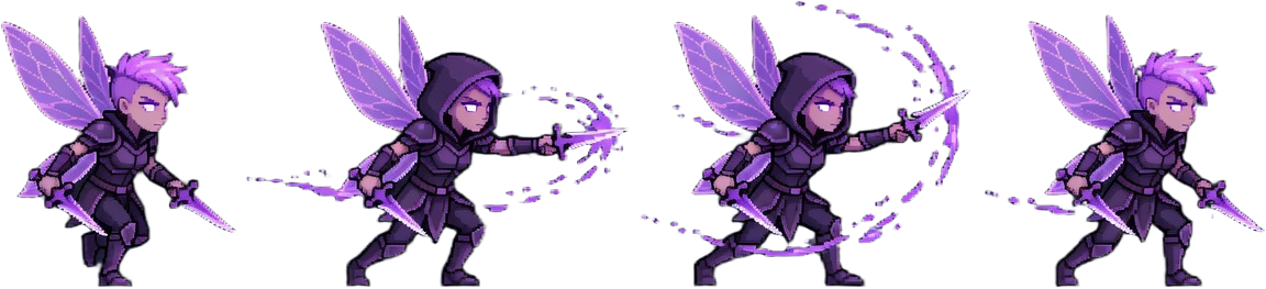 Pixel Fairy Rogue Attack Side