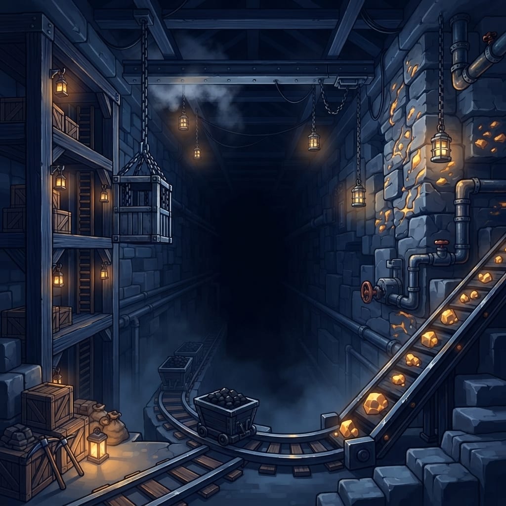 Image: Premium hand-painted game key art in the Brick-For
