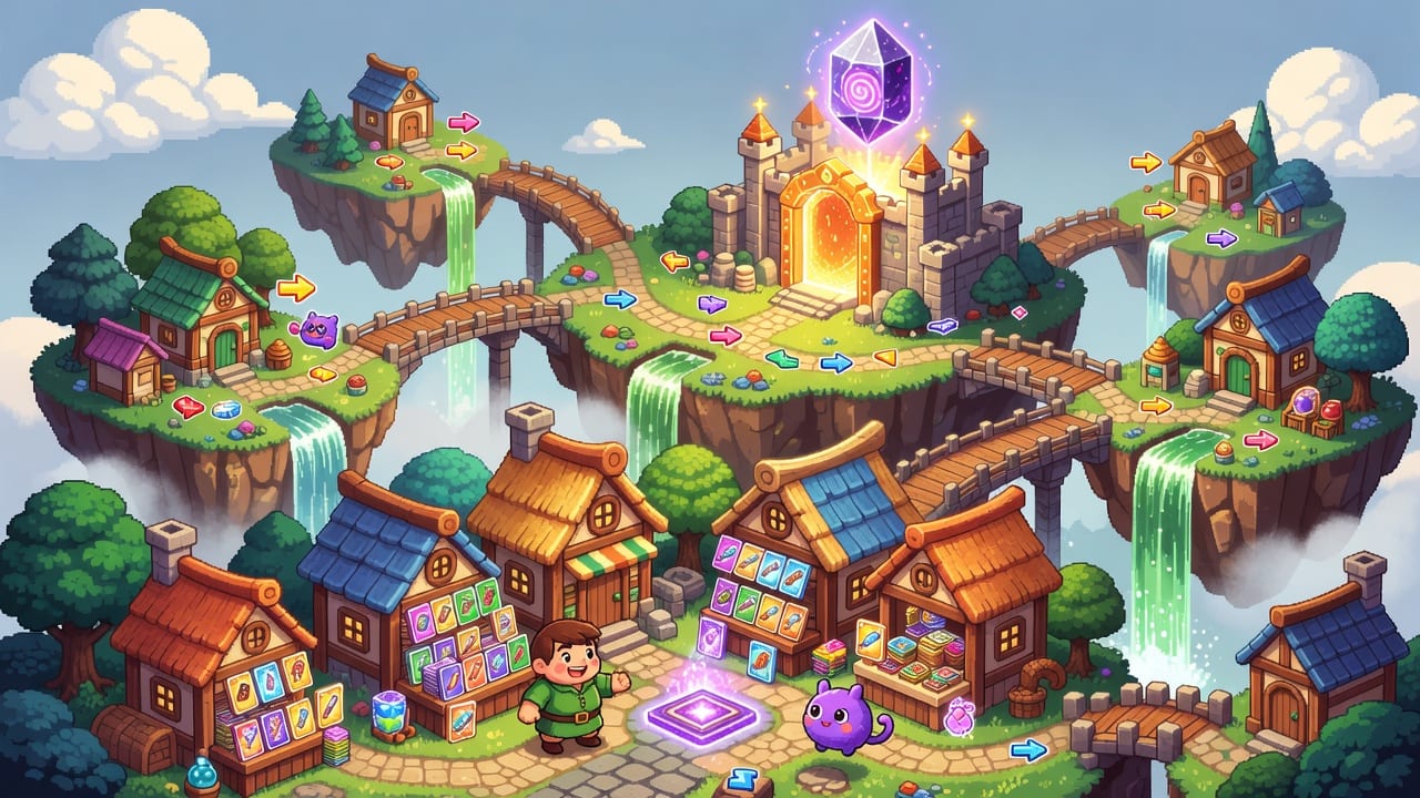 Float Land Shop Village and Goal Island