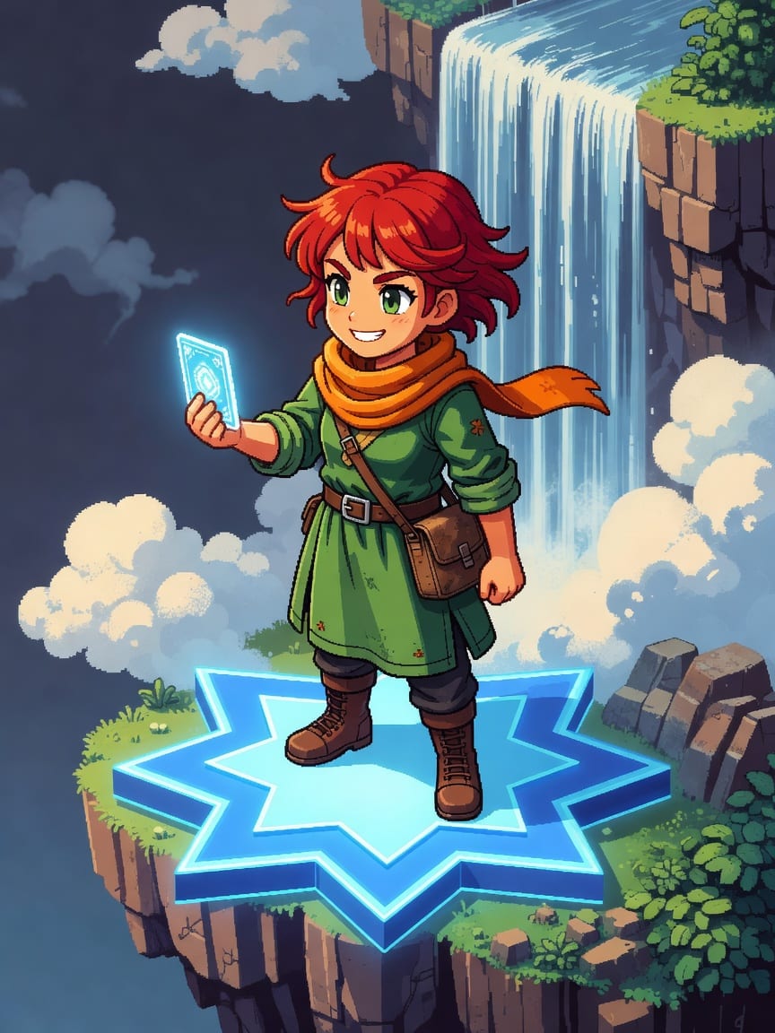 Float Land Heroine Character Art