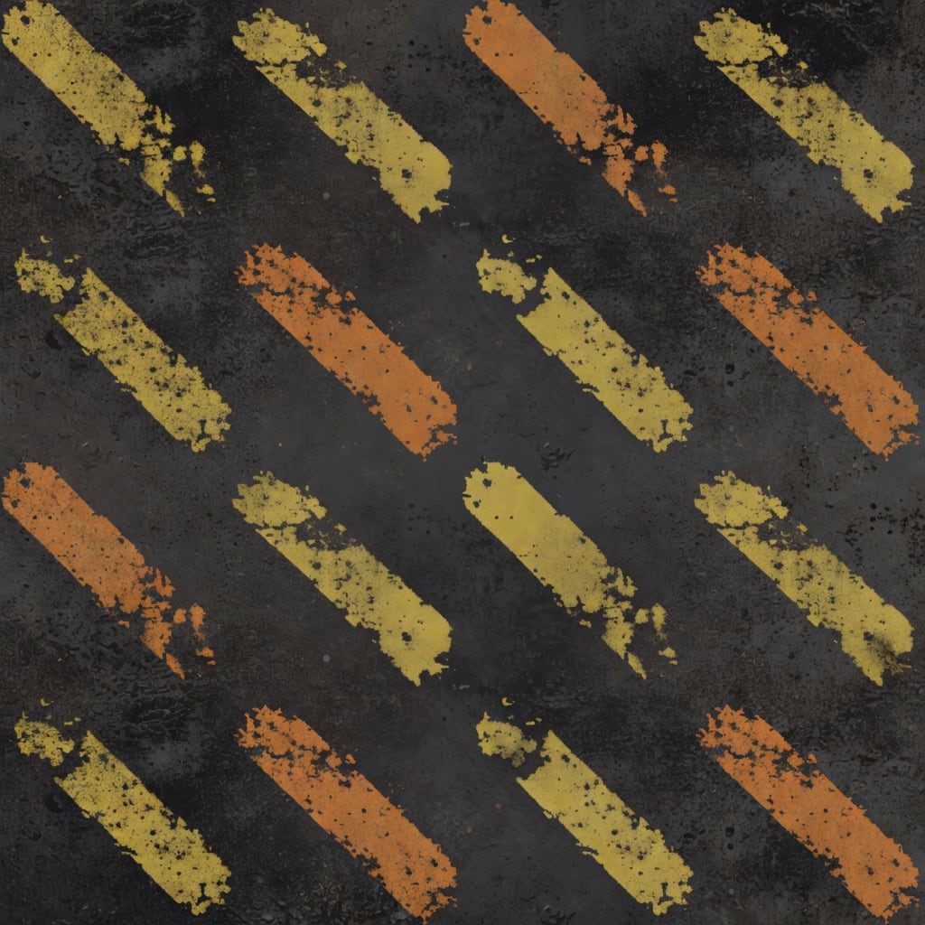 PS1 Faded Hazard Paint Accent Texture