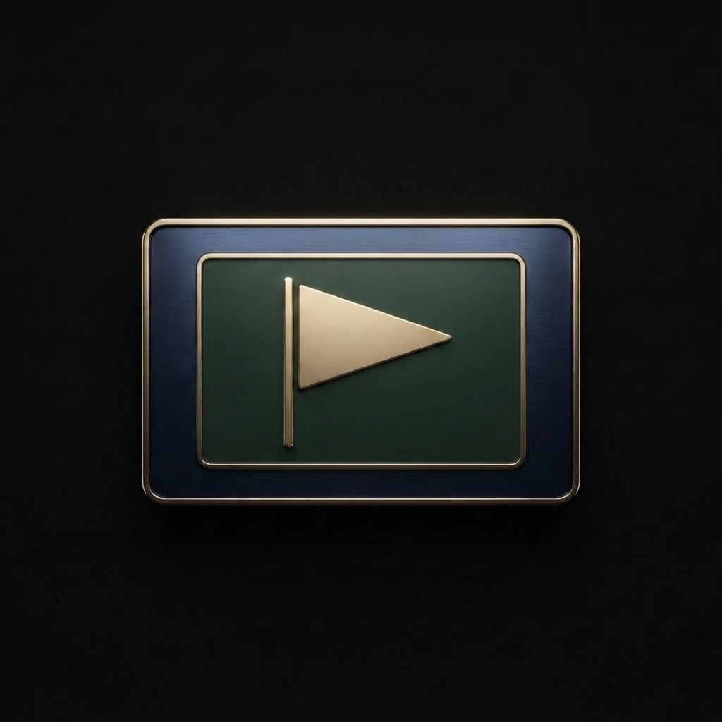 Image: Keep this exact badge: same navy blue metal frame,