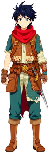 Anime Adventurer Sprite