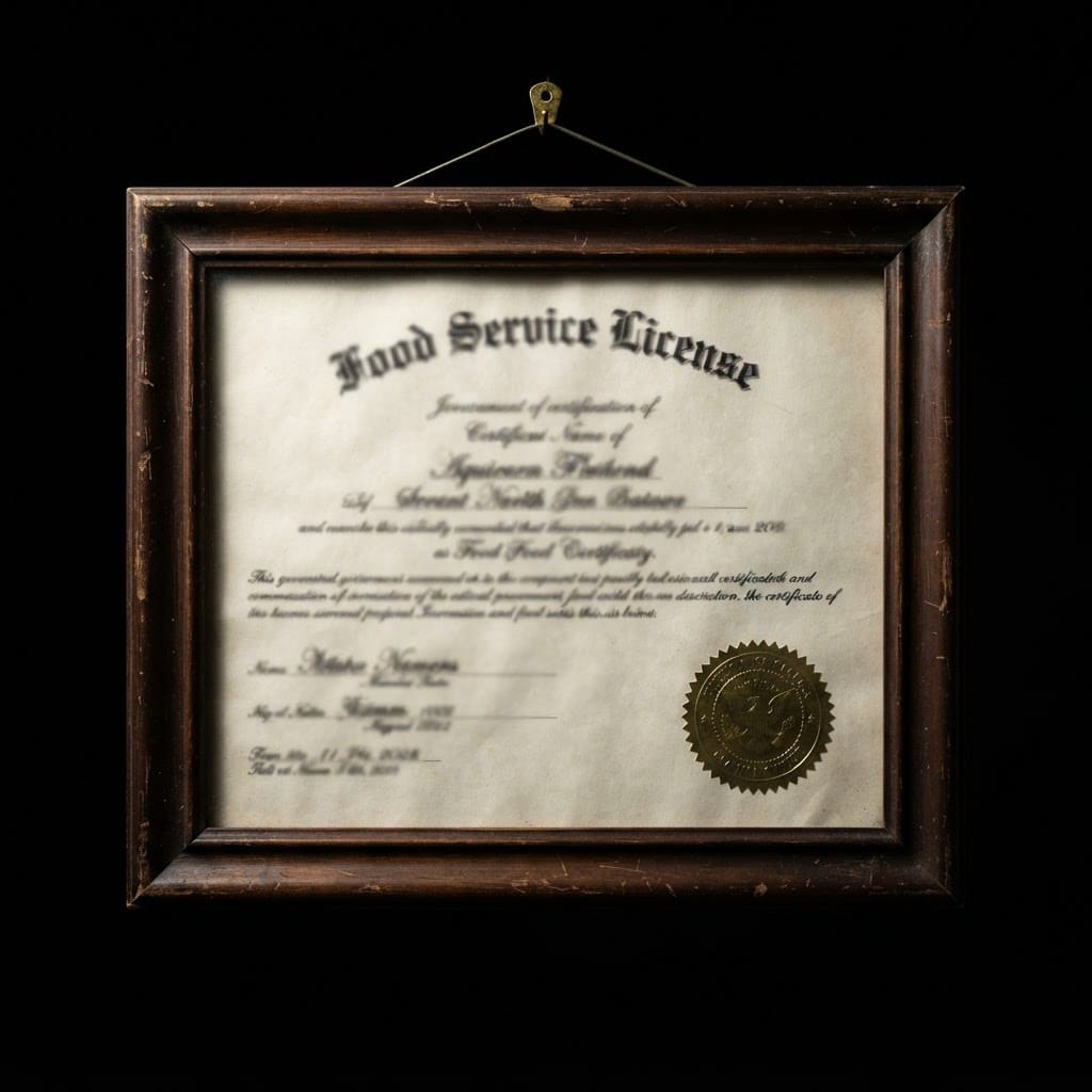 Image: Product photograph of an official framed food serv