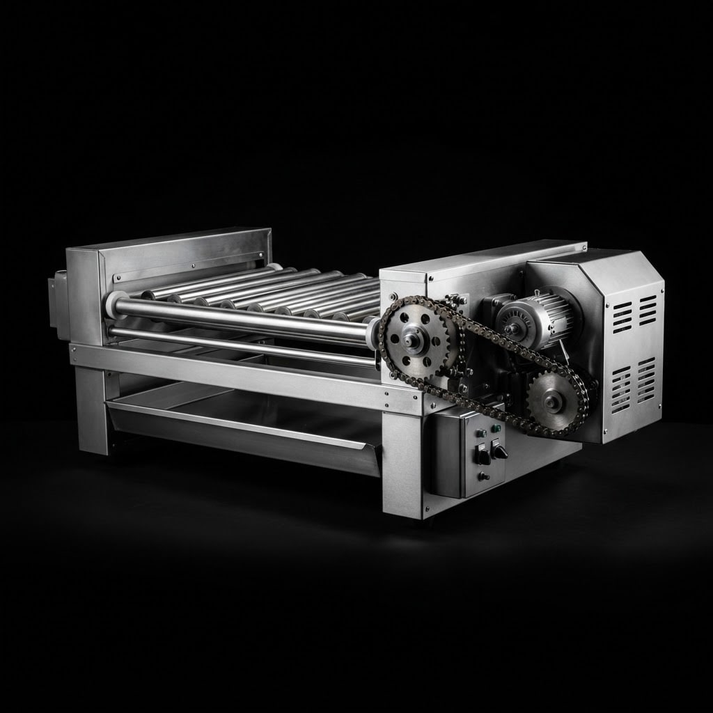 Image: Product photograph of an automated conveyor roller