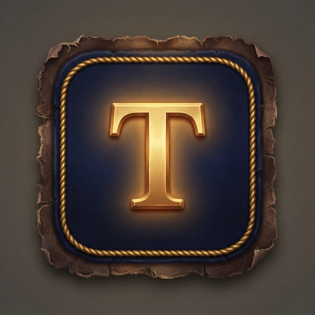 Image: An ornate military rank insignia patch, game UI ic