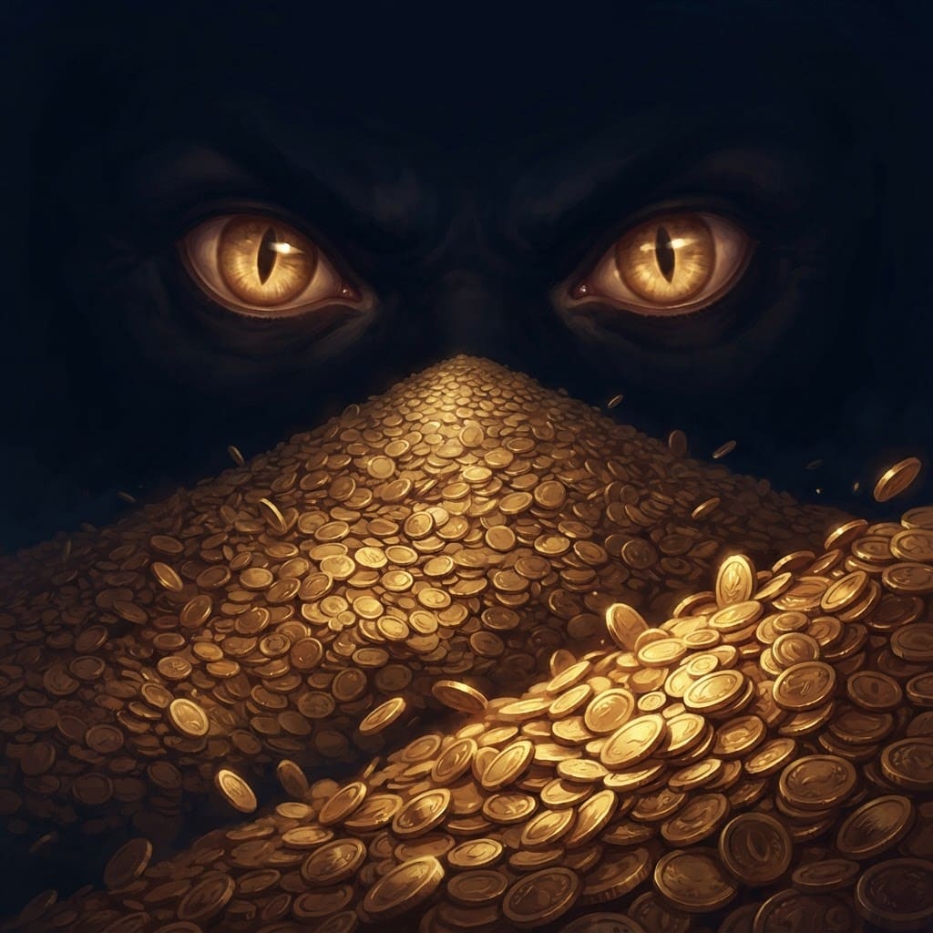 Image: Dark moody game banner artwork, wide landscape com