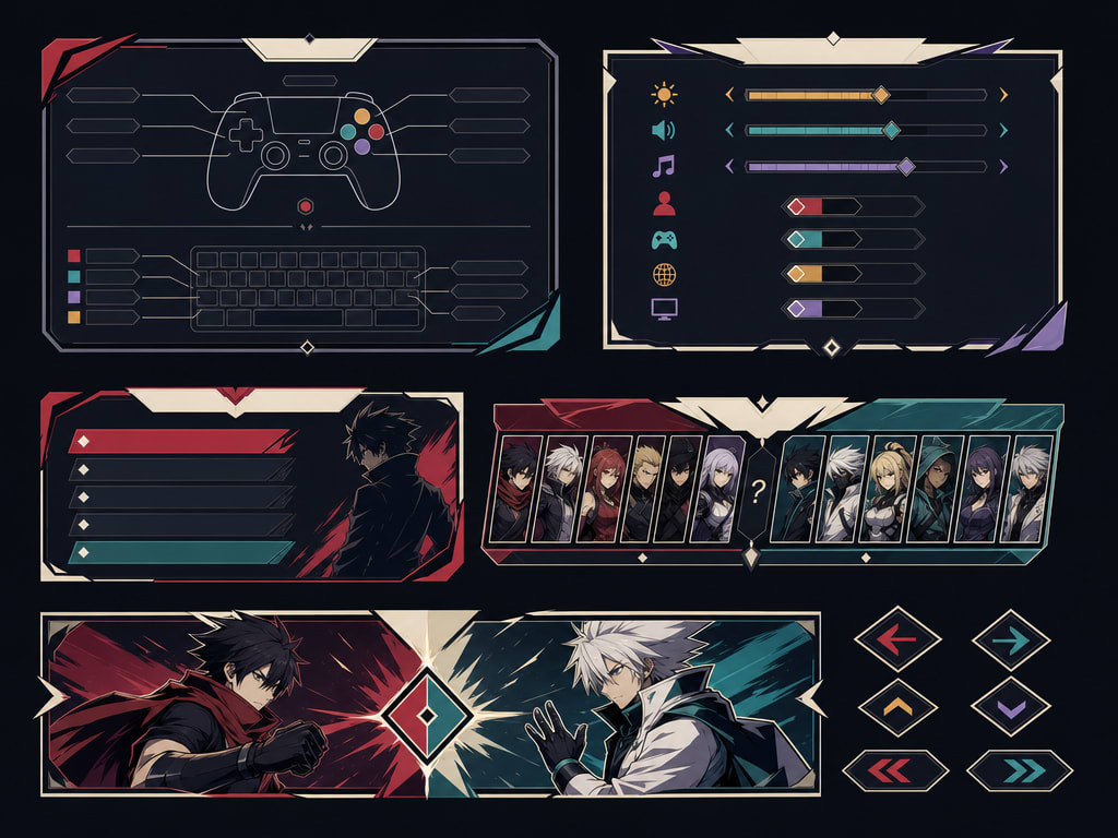 Ninja Skirmish Menu Panels