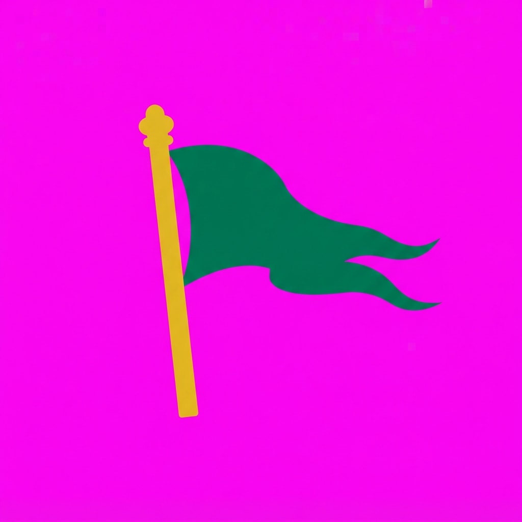 Image: AAA Steam app icon: bold capture flag silhouette w