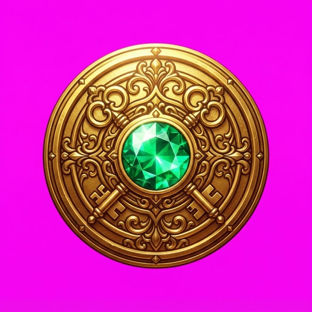 Image: AAA Steam app icon: circular gold emblem crest wit