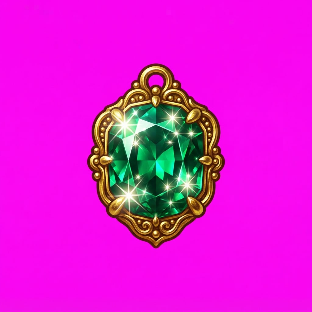 Image: Single isolated game app icon subject only: huge f