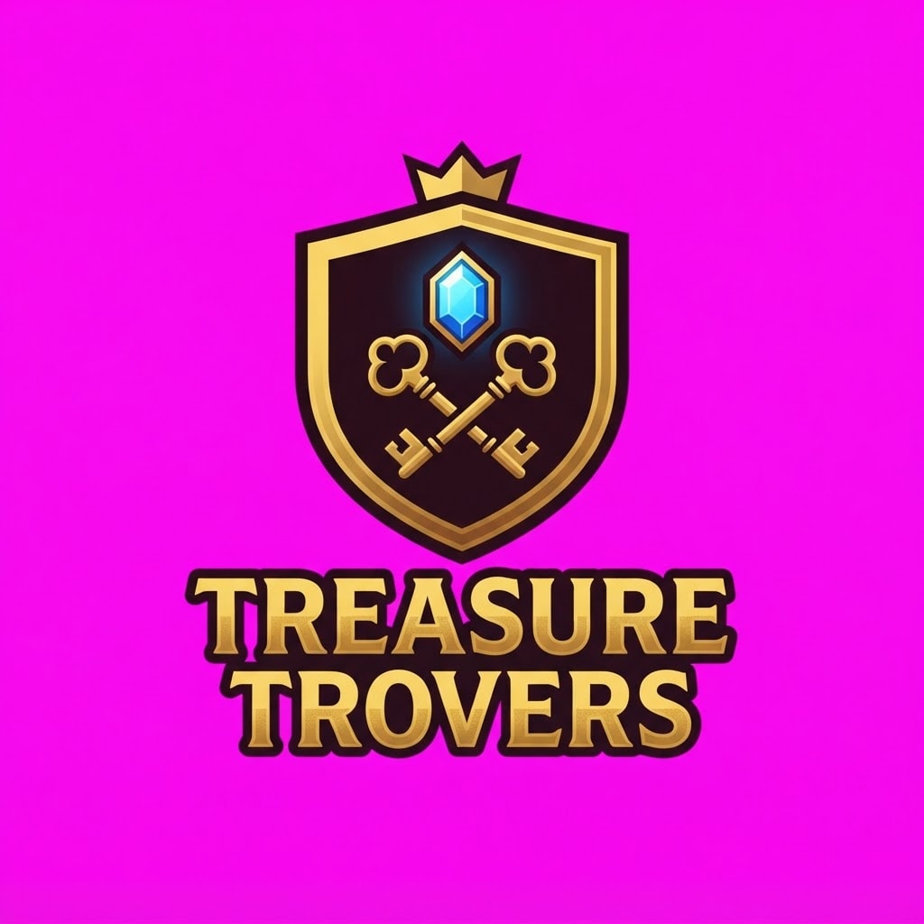 Image: Professional Steam game logo "TREASURE TROVERS". E