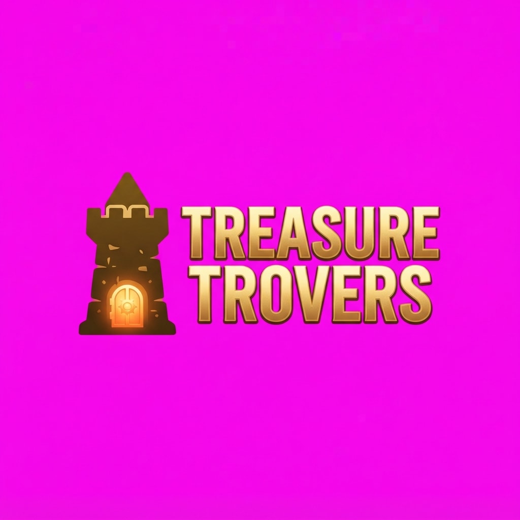 Image: Professional Steam game logo "TREASURE TROVERS". K