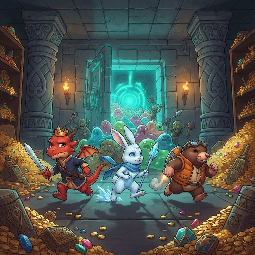 Image: AAA Steam capsule key art 16:9 cinematic WIDE SHOT