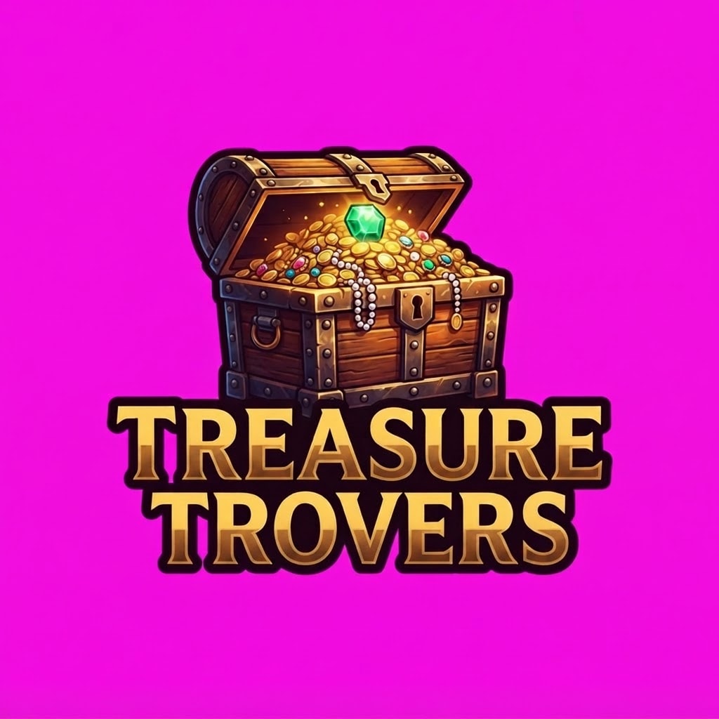 Image: Same exact Treasure Trovers logo design family (ch