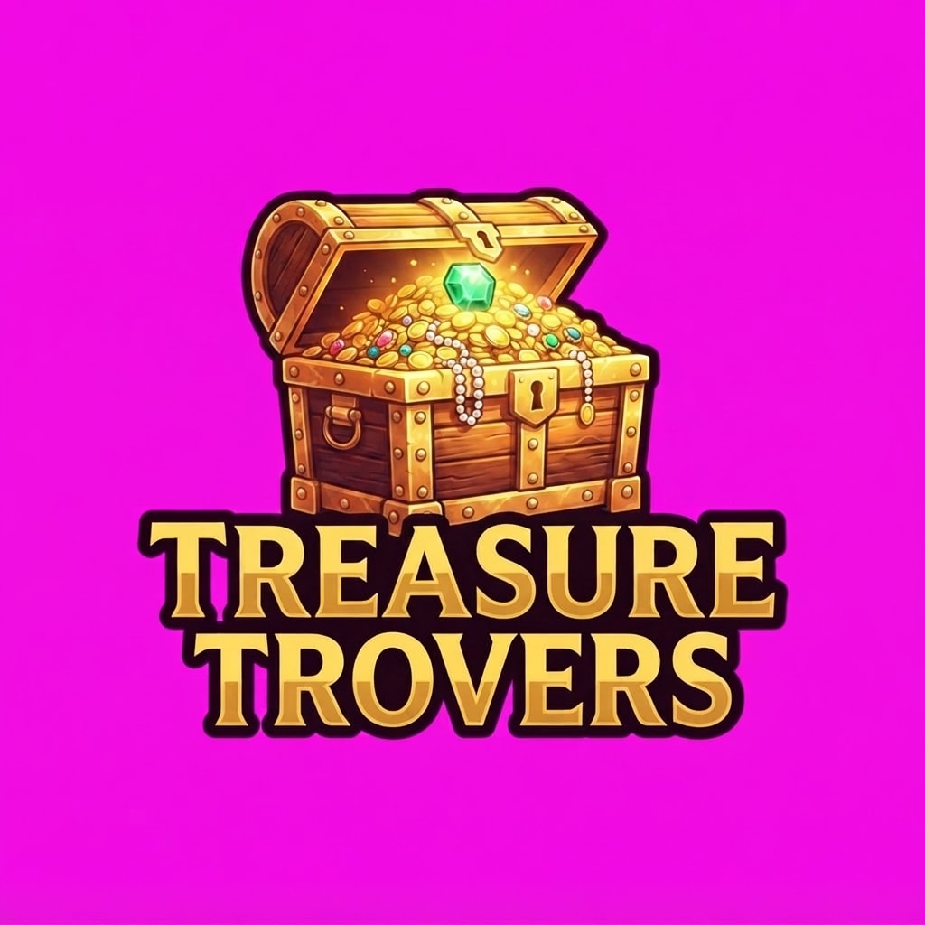 Image: Same exact Treasure Trovers logo design family (ch
