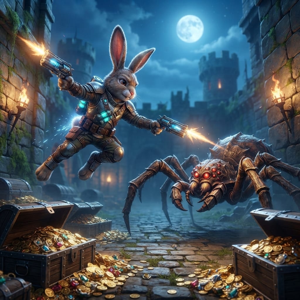 Image: Create a BRAND NEW cinematic 16:9 game key art com