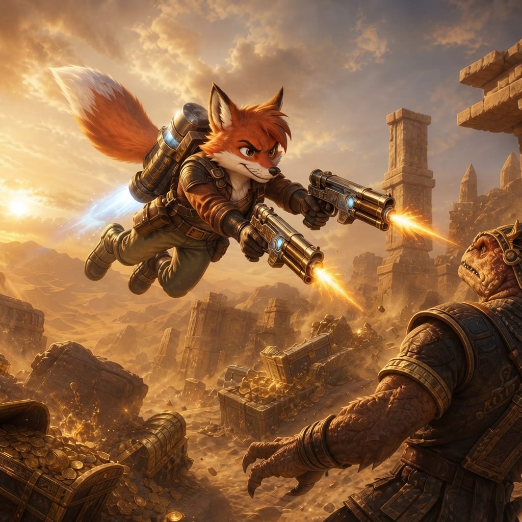 Image: Remake this EXACT same scene and composition as th