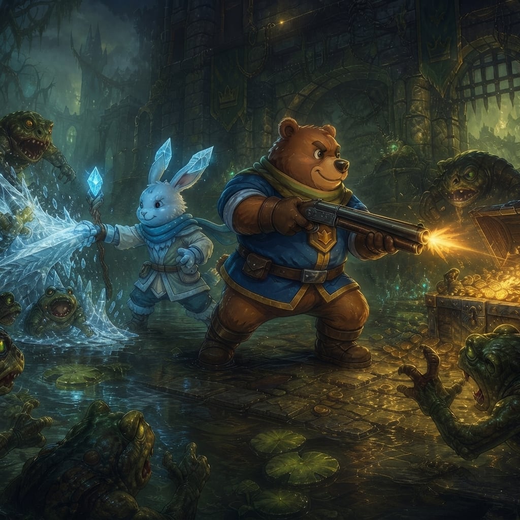 Image: Remake this EXACT same scene and composition as th