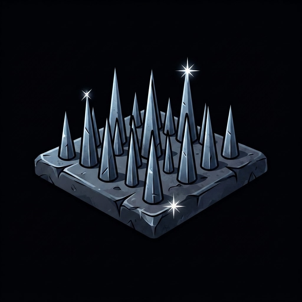 Image: Replace the weapon with a SINGLE floor spikes trap