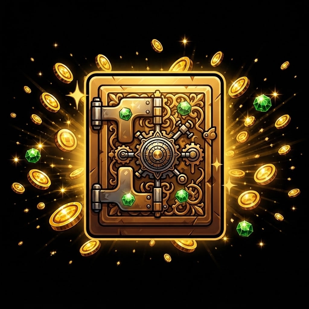 Image: Replace the weapon with a SINGLE ornate treasure v