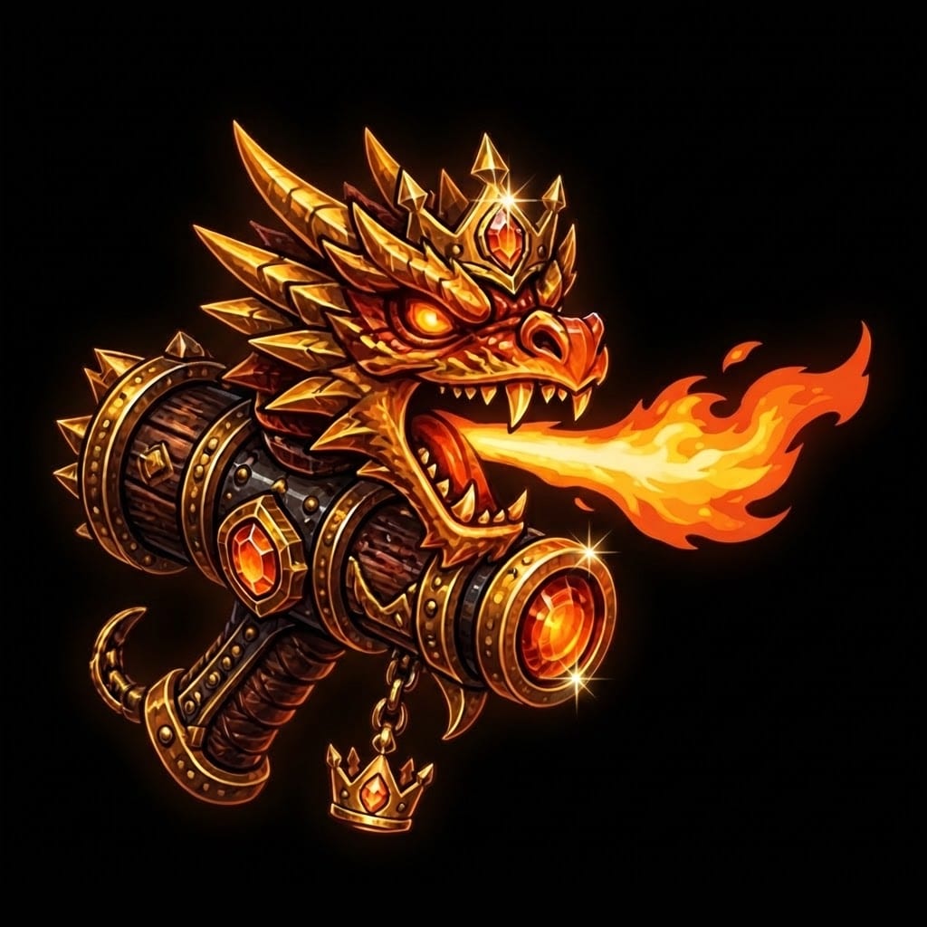 Image: Edit this clean weapon game icon into Style C Lege