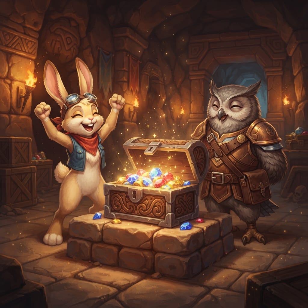 Image: Treasure Trovers cinematic key art, native 16:9, p