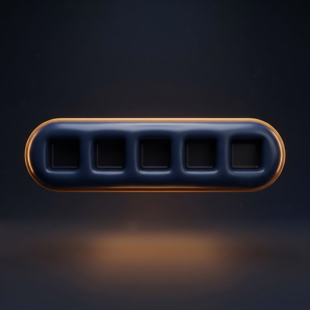 Image: A game HUD element rendered as one single connecte