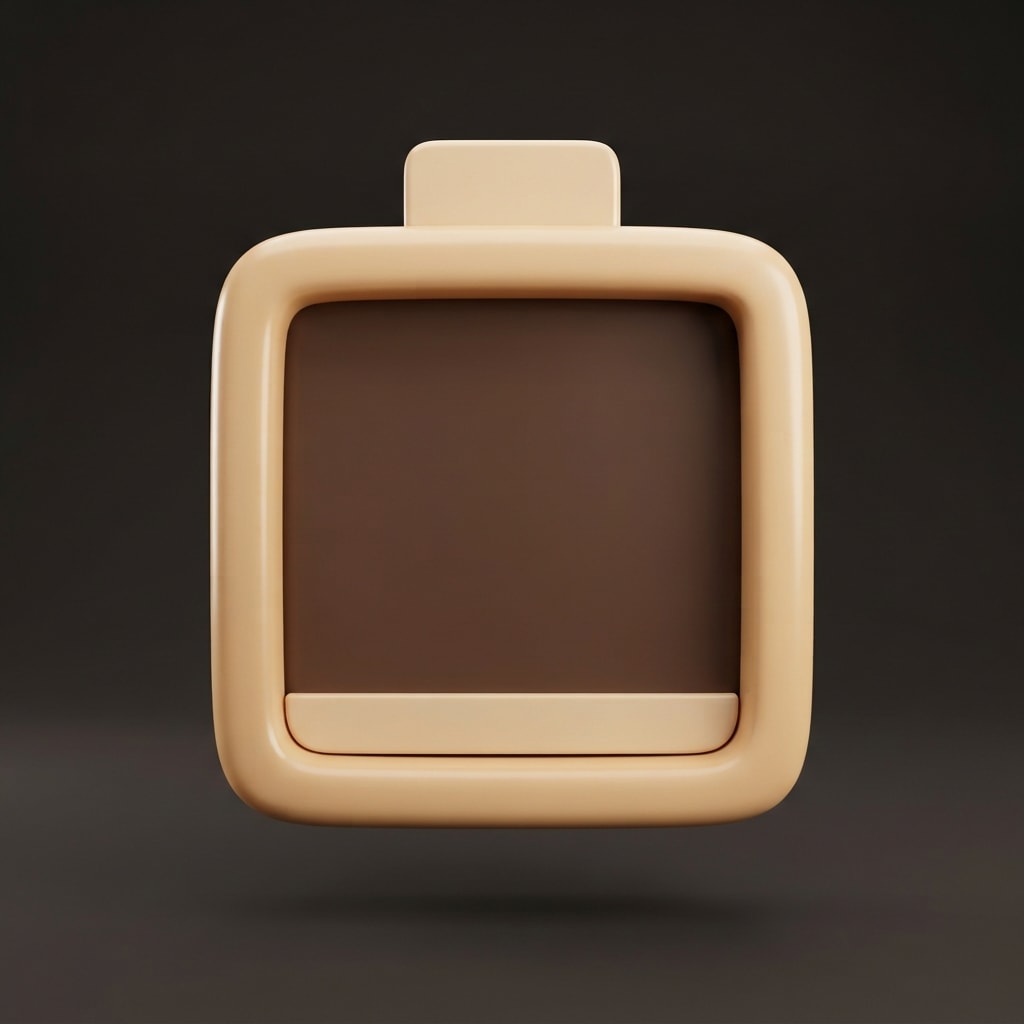 Image: A single game HUD item slot, one object only, cent
