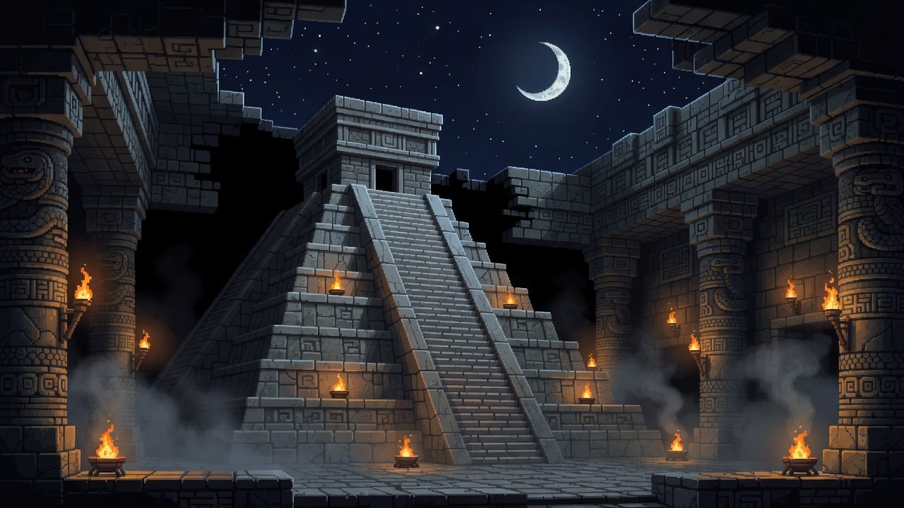 Templo Serpiente Emplumada Background