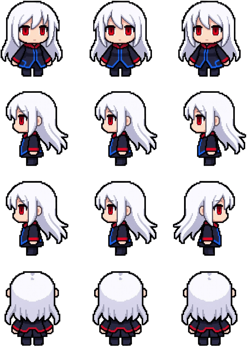 Blair Pixel Art Sprite Sheet 3x4