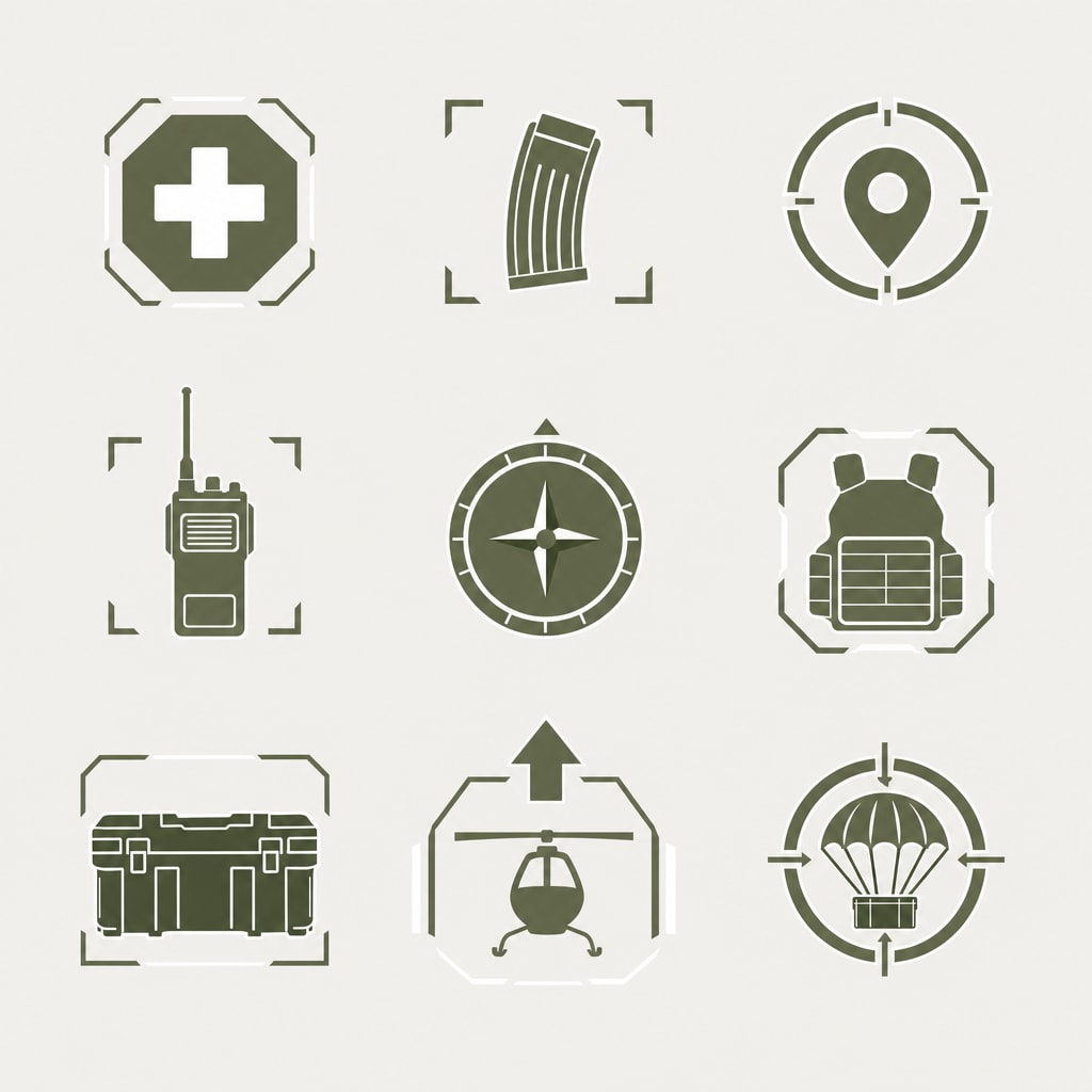 Tactical HUD Icon Set