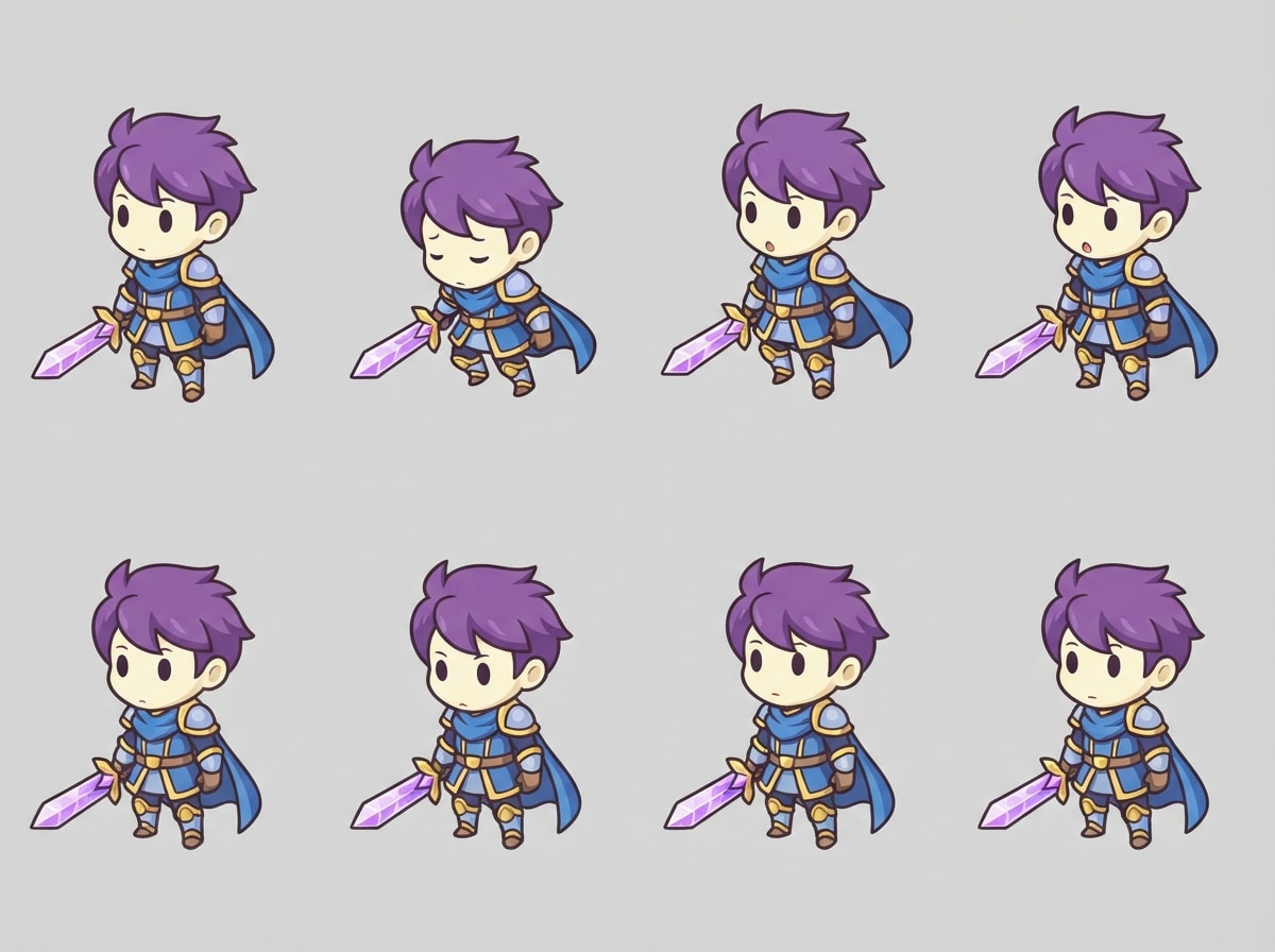 Rising Souls Chibi Idle Sheet