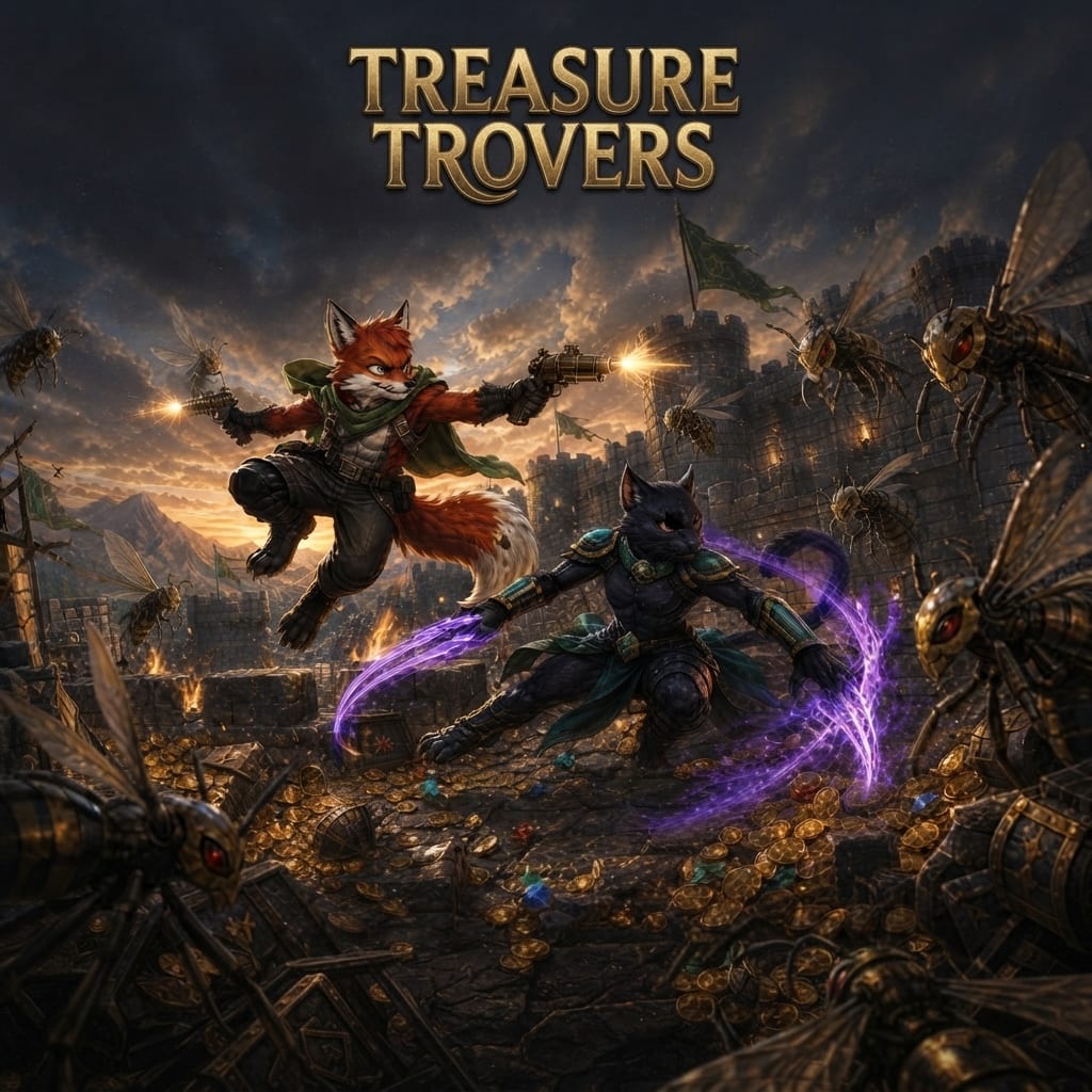 Image: Remake this Treasure Trovers key art as a WIDE 3:2