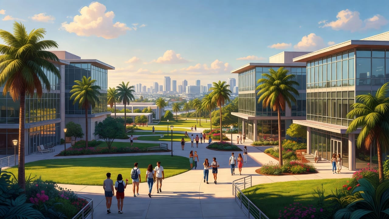 Golden Beach University - Campus Background
