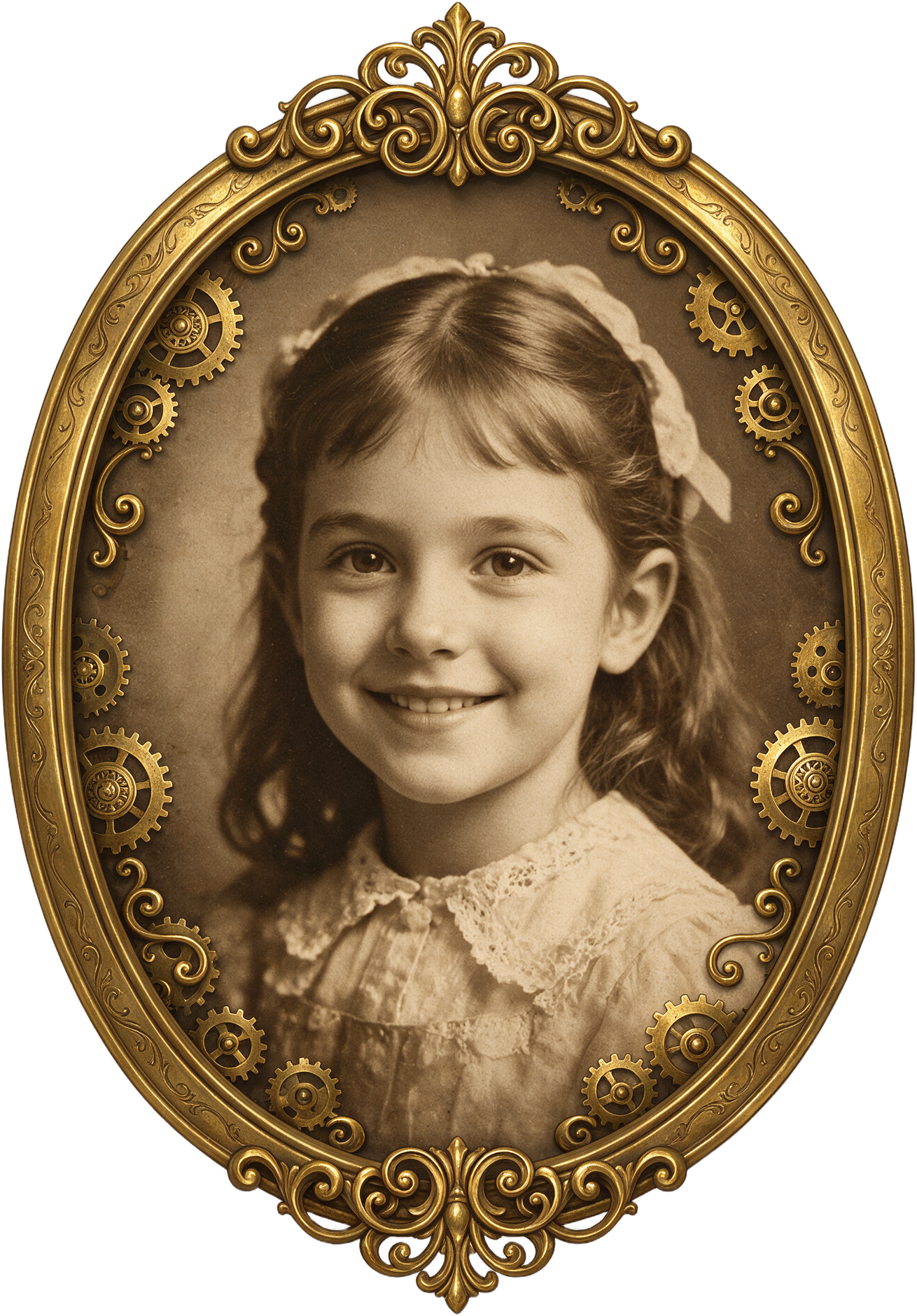 Sepia Girl Portrait