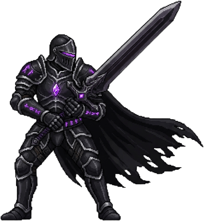 Dark Knight Attack Frame Batch 1 (Frames 1-4) (4 / 4)