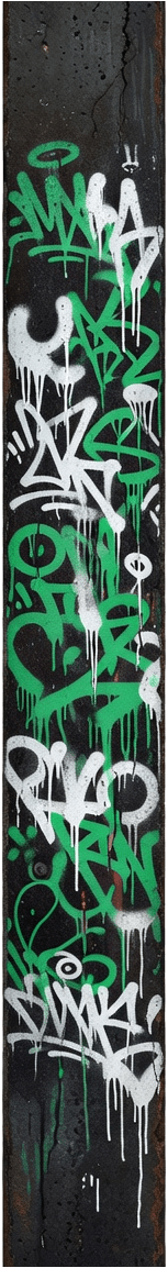 Sewer Pipe - Green White Tags (3 / 4)