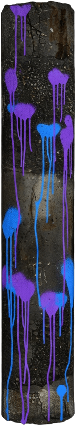 Sewer Pipe - Purple Blue Drips (2 / 4)
