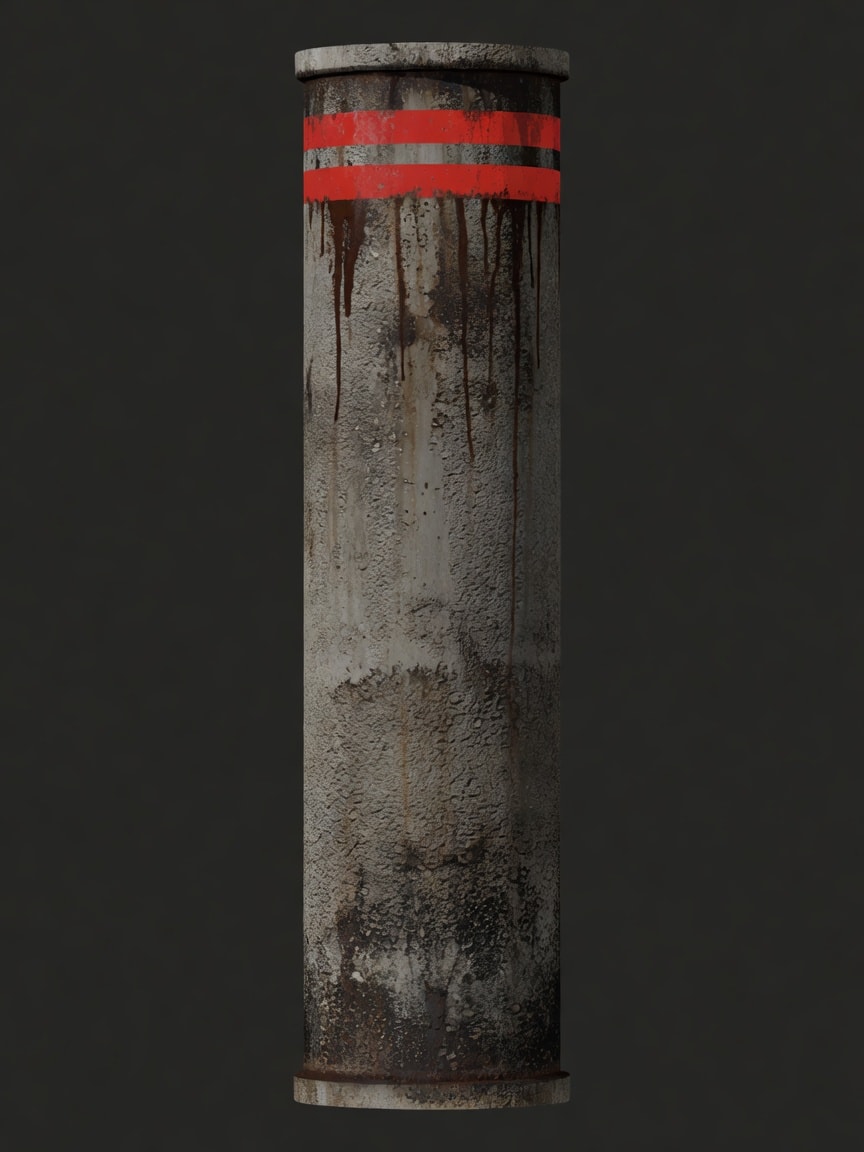 Tall Sewer Pipe - Red Hazard Industrial (4 / 4)