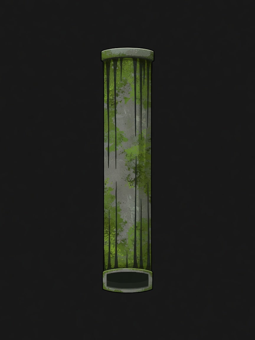 Tall Sewer Pipe - Moss Mold Decay (3 / 4)