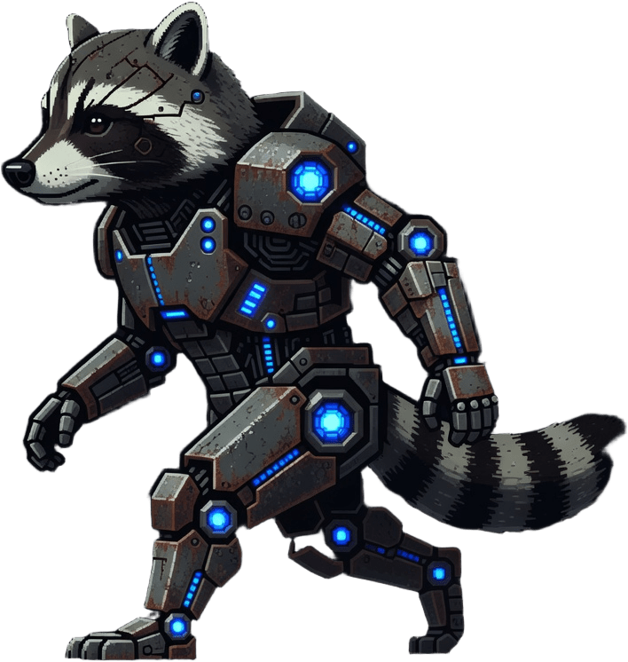Raccoon Walk Left Frames (2 / 4)