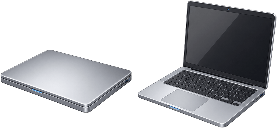 Laptop Closed and Open 2D Sprites