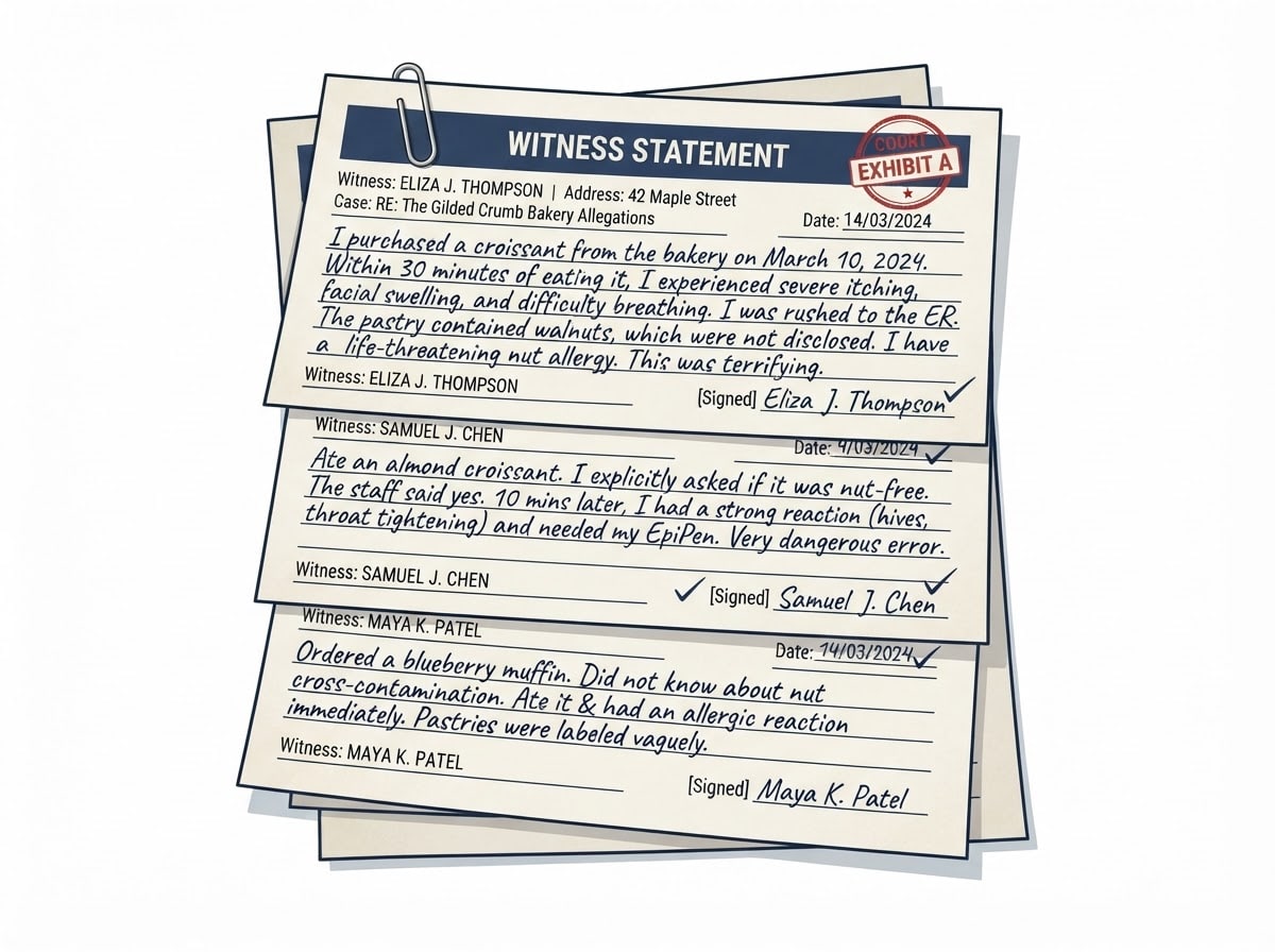 Evidence: Customer Statements
