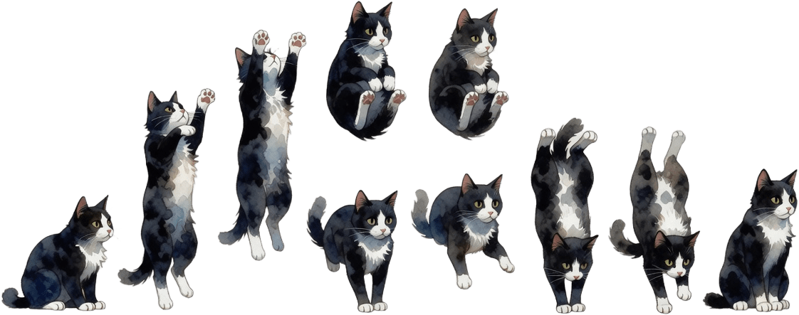 Tuxedo Cat - Jump Spritesheet