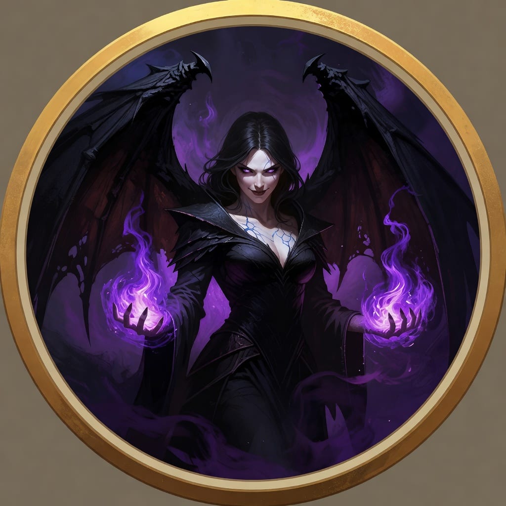 Monster Medallion - Winged Sorceress