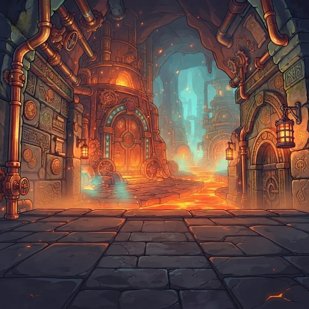 Image: Treasure Trovers Act 3 combat background ONLY, ful