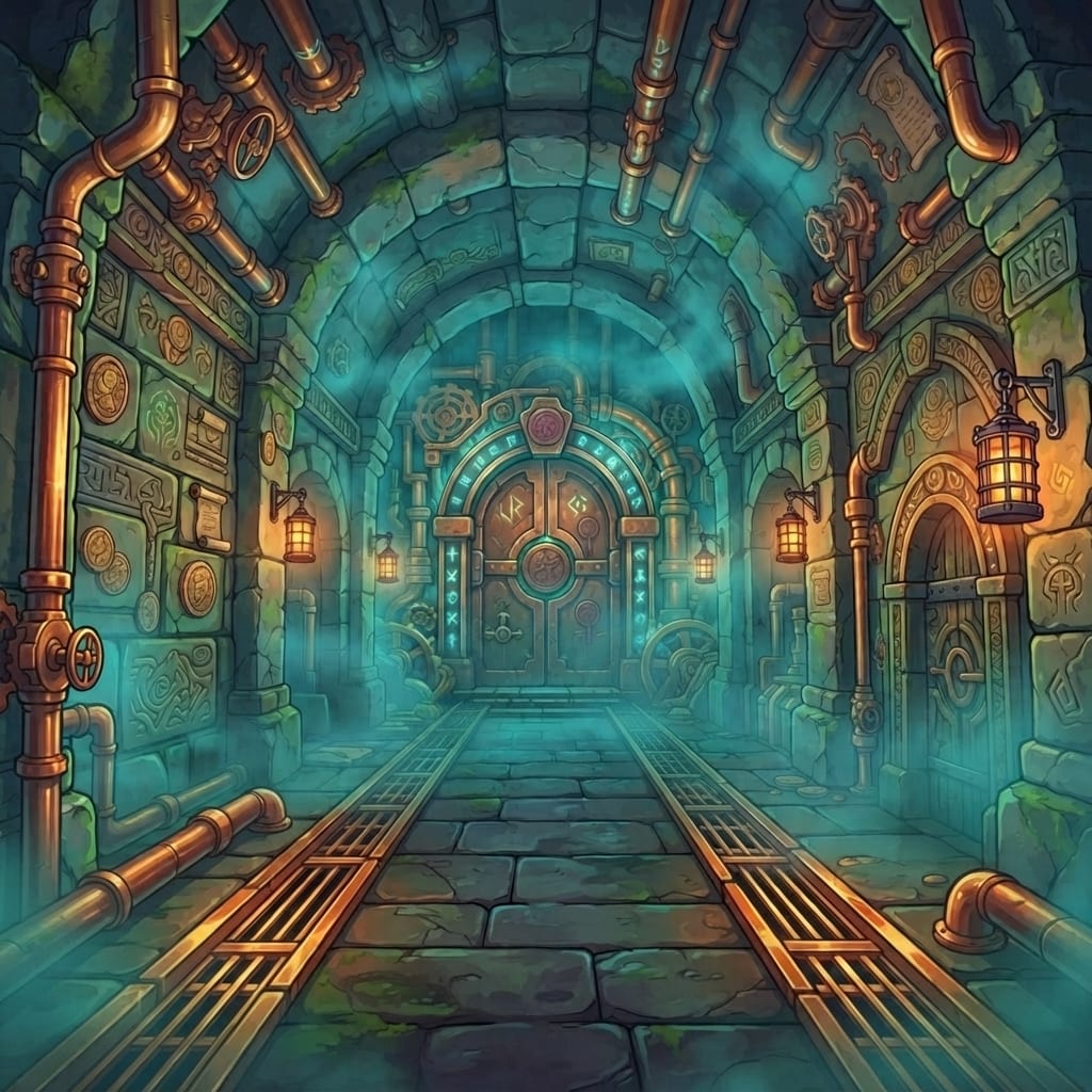 Image: Treasure Trovers game over background ONLY full bl