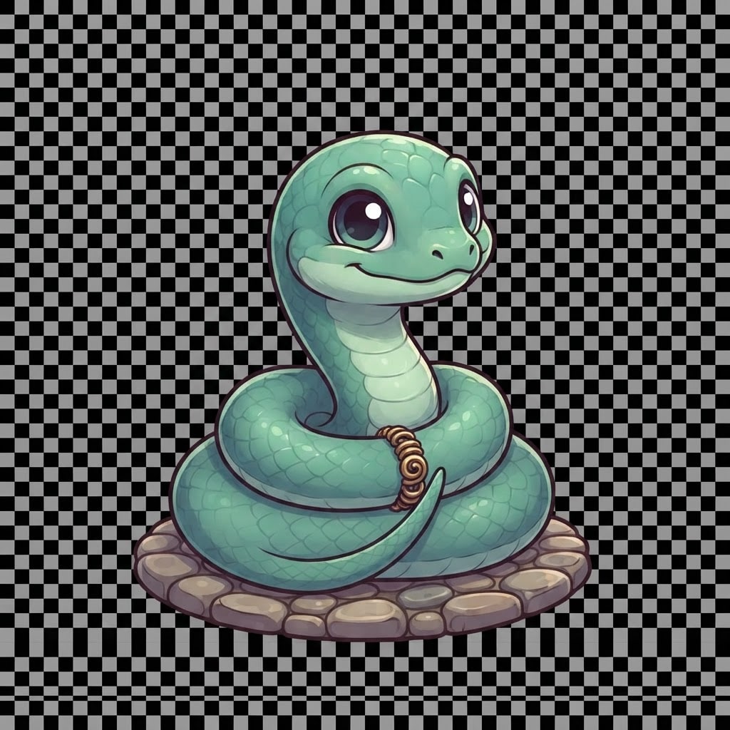 Image: Treasure Trovers pet portrait: Coil Nestling — tin