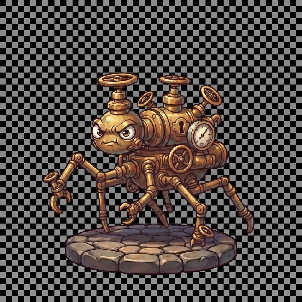 Image: Treasure Trovers hallway enemy: Pipe Skitter — tin